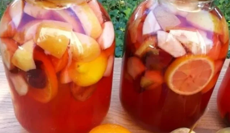 КОМПОТ-АССОРТИ С ЦИТРУСОВЫМИ НА ЗИМУ смотреть онлайн