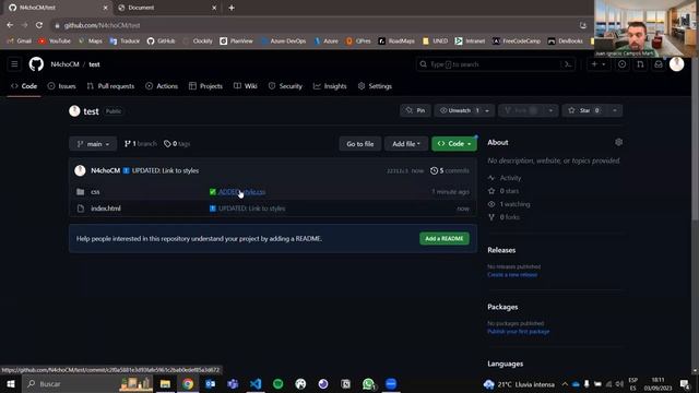 Tutorial básico de GIT e integreación con GitHub y VSCODE смотреть онлайн