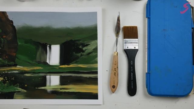 о курсе "Минимализм гуашью" смотреть онлайн