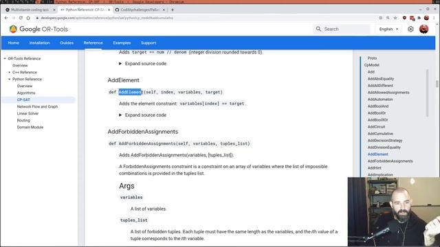 Google OR-Tools for Constraint Programming смотреть онлайн