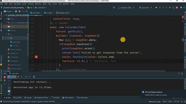 5. Flutter App - getting pictures from json api (part 2) смотреть онлайн