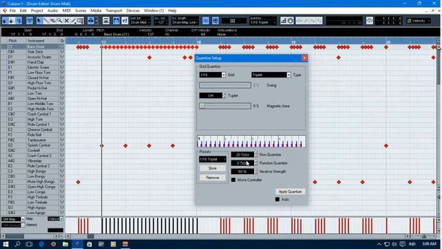 Cubase 5 Tutorial: How To Quantize MIDI Drums for Metal смотреть онлайн