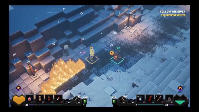 Minecraft dungeons creeping winter dlc смотреть онлайн