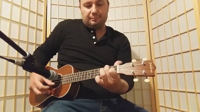 Ukulele riff in key of C on Halona UKT 25 tenor uke смотреть онлайн