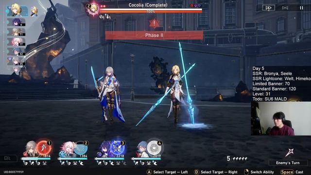 Honkai:Star Rail - Simulated Universe 6 Cocolia Boss F2P Team Clear featuring Hunt Resonance смотреть онлайн