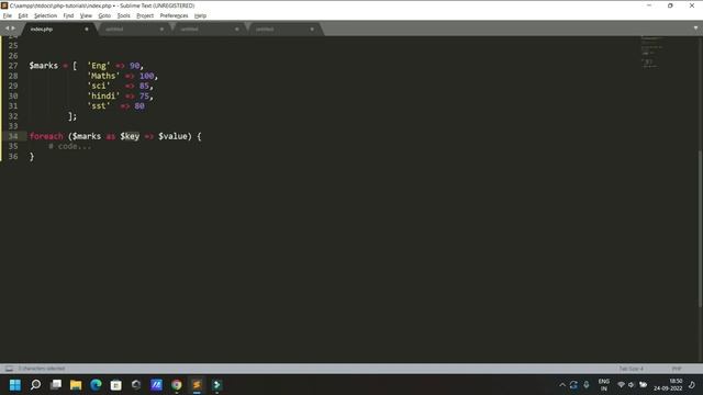 PHP loops - How to use PHP Foreach loop in hindi смотреть онлайн