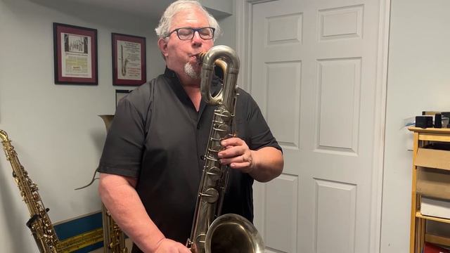 Adolphe sax baritone saxophone c. 1860 demonstration смотреть онлайн