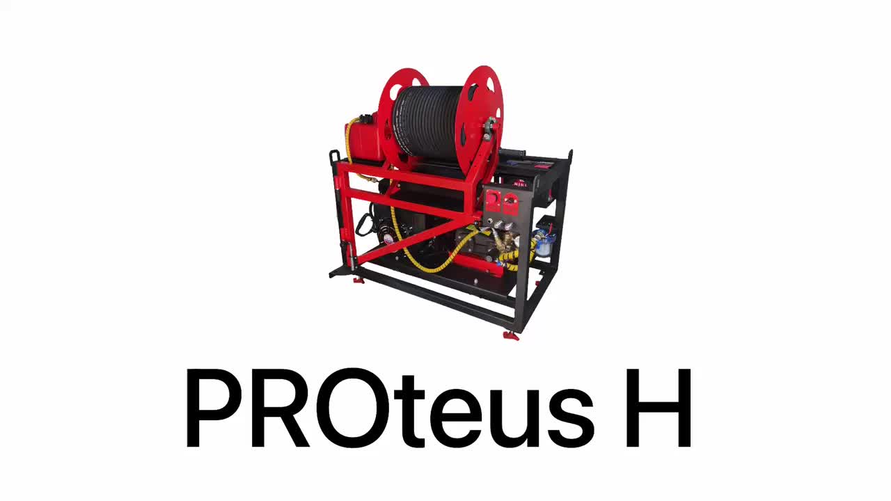 Proteus H - Каналопромывочная машина на стационарной раме с 800кубовым инжекторным двигателем Honda