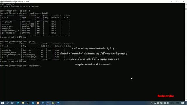 Membuat Database menggunakan CMD|Skema Relasi | Membuat Diagram Relasi Antar Tabel mySQL Workbench. смотреть онлайн