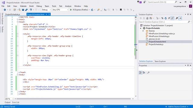 Project Schedule in JavaScript смотреть онлайн