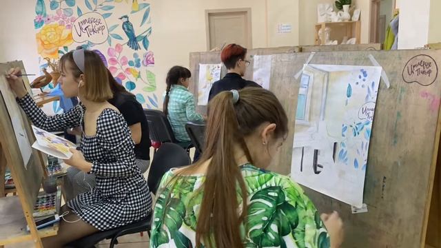 Урок рисования в художественной школе 3 класс. Живопись. Этюд угол комнаты. смотреть онлайн