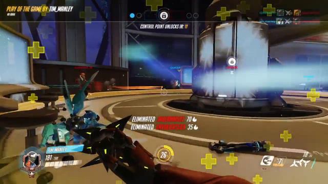 Overwatch Genji 4 kills EPIC deflection on Lijiang Tower by Tim_Manley смотреть онлайн