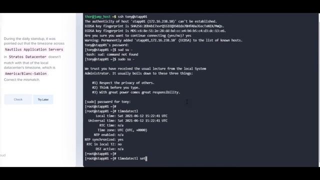 Linux TimeZones Setting смотреть онлайн