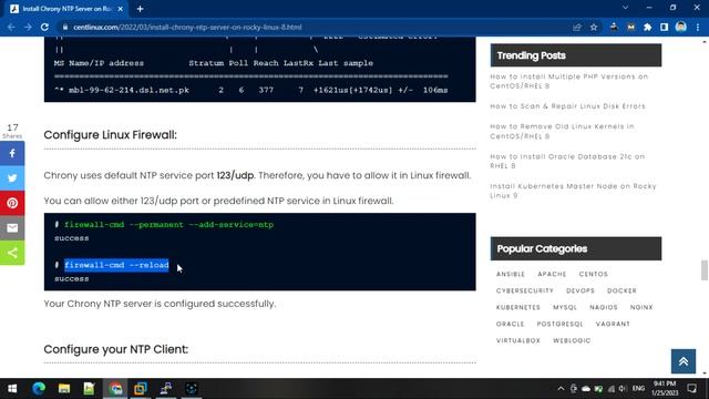 How to install Chrony NTP Server on CentOS/Rocky Linux 9 смотреть онлайн