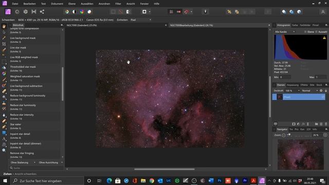 Affinity Photo Astro Makros 2021//Einfache Deep-Sky Bildbearbeitung mit dem Photoshop Herausfordere смотреть онлайн