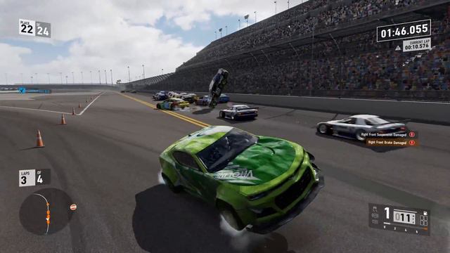 Chase Racelott Massive Crash! | Forza Motorsport 7 | Cars 3/NASCAR смотреть онлайн