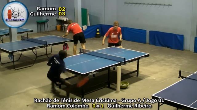 Tênis de Mesa / Ramom Colombo x Guilherme Ribeiro смотреть онлайн