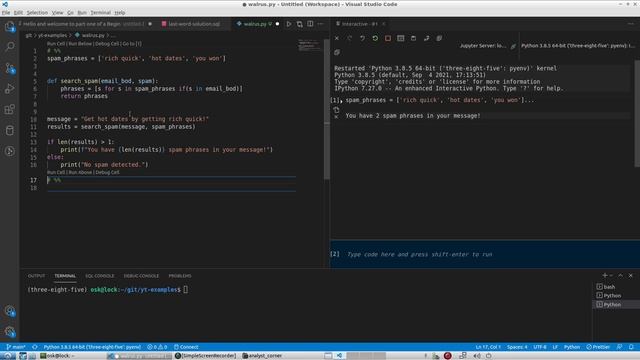 Python Walrus := operator смотреть онлайн