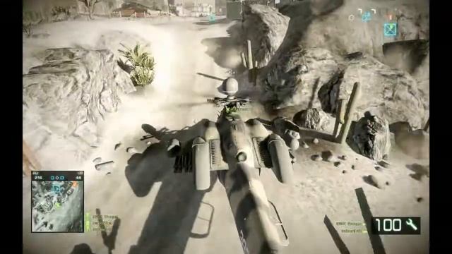 BFBC2 Apache/Havoc Gunner gameplay смотреть онлайн