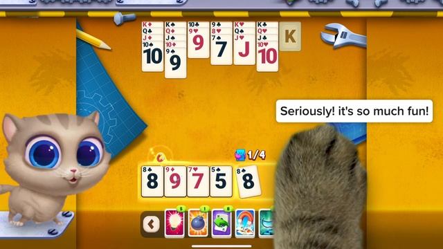 My Cat Is Obsessed With This Game! | Solitaire Pets - 16:9 смотреть онлайн
