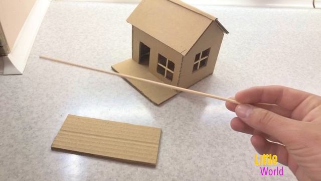 Small house made of cardboard - Маленький дом с картона смотреть онлайн