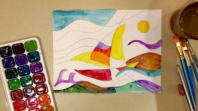 Свободные линии в организации пространства ✓ Урок ИЗО смотреть онлайн