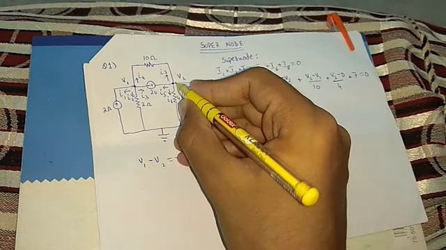 SUPER NODE | FULL CONCEPT EXPLAINED IN HINDI | 1st YEAR ELECTRICAL ENGINEERING | DC CIRCUITS смотреть онлайн
