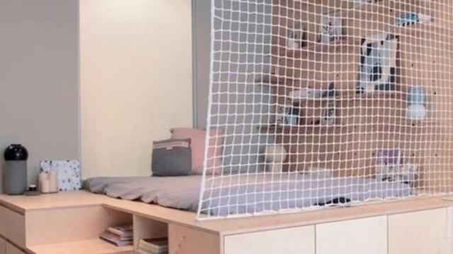 Кровать из сетки! ?Сети в интерьере.? 30 идей для декора комнаты сеткой.