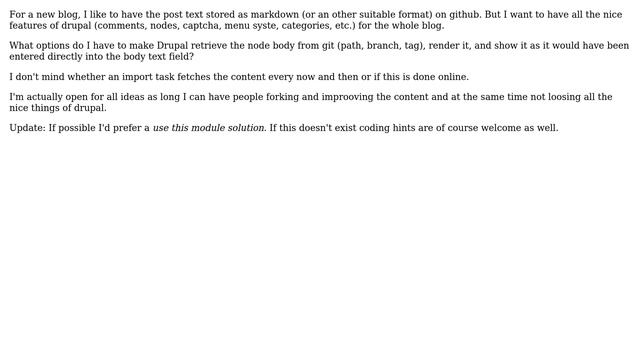 Drupal: Manage node body in git смотреть онлайн