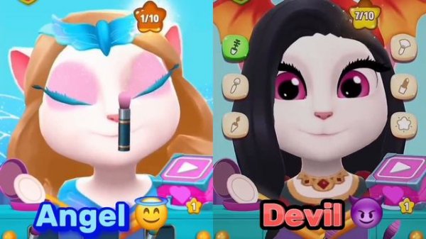 ANGEL ANGELA😇 vs DEVIL ANGELA👿 || new gameplay 2023