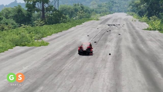 Evo 8 MR vs. Wall (200+ KM/H) - BeamNG Drive Crash Test смотреть онлайн