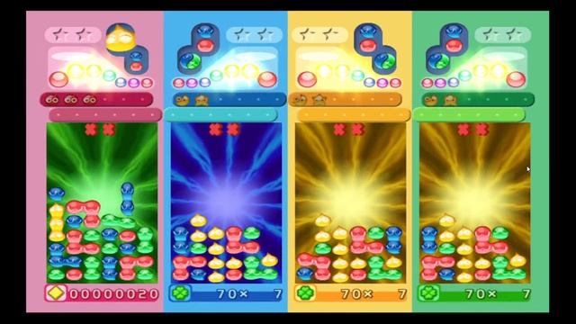 Puyo Puyo 15th Anniversary Wii Rulue VS Satan,Raffina & Sig Nonstop Fever Mode смотреть онлайн