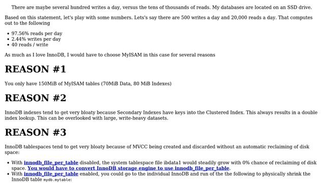 Databases: InnoDB vs MyISAM with many indexes (3 Solutions!!) смотреть онлайн