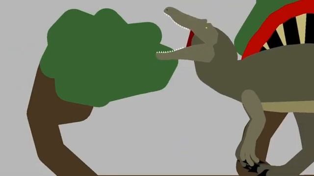 Tyrannosaurus VS Spinosaurus. (Stick Nodes)