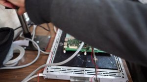 Ремонт телевизора LG 42LD650. Прогреваем CPU LGE3556C  (майн EAX61531904) на cтанции Термопро ИК-65