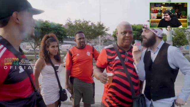 CASIMIRO REAGE AO DIOGO DEFANTE: REPORTE DOIDÃO - JOGO NO MARACANÃ | Cortes do Casimito смотреть онлайн