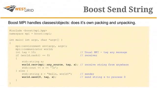 A brief introduction to the Boost MPI Library смотреть онлайн