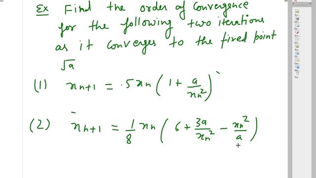 Quadratic convergence of Fixed point method смотреть онлайн