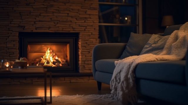 Cozy Ambience ? Escape Into Tranquility With Crackling Fireplace For 12 Hours