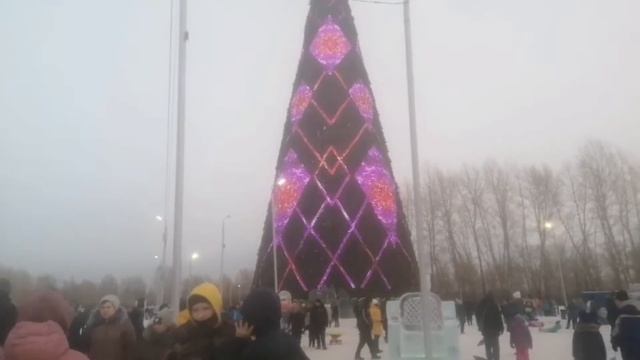Елка в Красноярске на острове Татышев 2022 год смотреть онлайн
