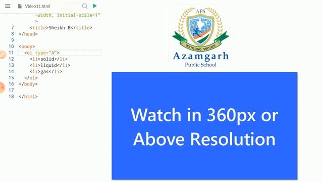 Ordered list | HTML | CLASS 10th CBSE | COMPUTER APPLICATIONS 165 смотреть онлайн
