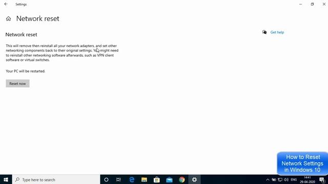 How to Reset Network Settings in Windows 10 to Fix Internet Connection смотреть онлайн