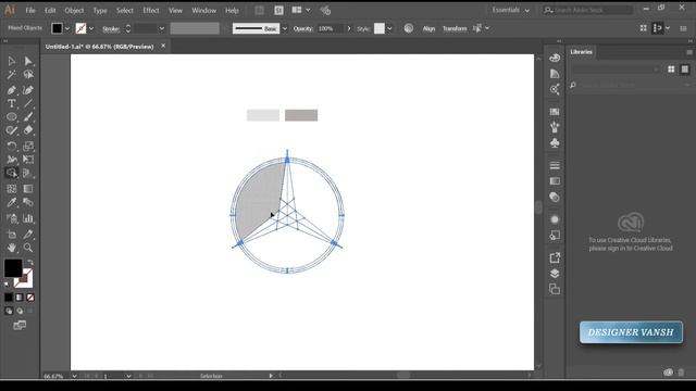 How to Make Mercedes - Benz Logo Tutorial In Adobe illustrator || #Designervansh смотреть онлайн