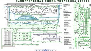 Схема приведения тепловоза 2ТЭ116 в движение