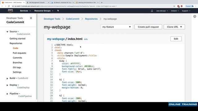 5 CodeCommit Branches and Pull Requests смотреть онлайн