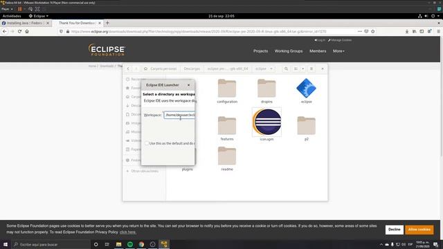 Instalación JDK/Eclipse y primer "Hola Mundo" (Linux/Fedora) #JavaFácil смотреть онлайн