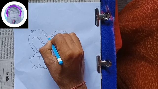 how to draw twin baby penguin drawing//easy baby penguin with oil pastels by@AlponaDrawingAcademy смотреть онлайн