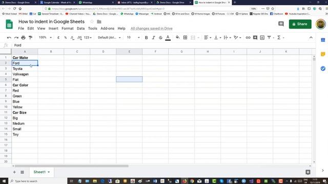 How to Indent in Google Sheets [ 2019 / 2020 ] смотреть онлайн