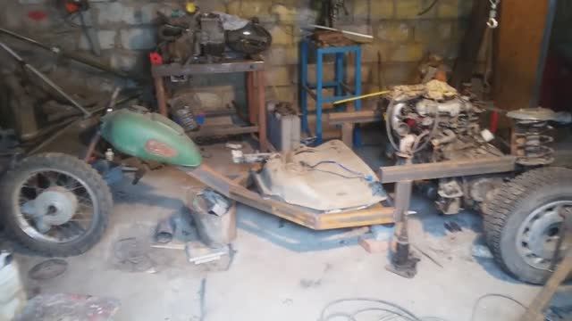 Трайк V6 3L. Рама смотреть онлайн