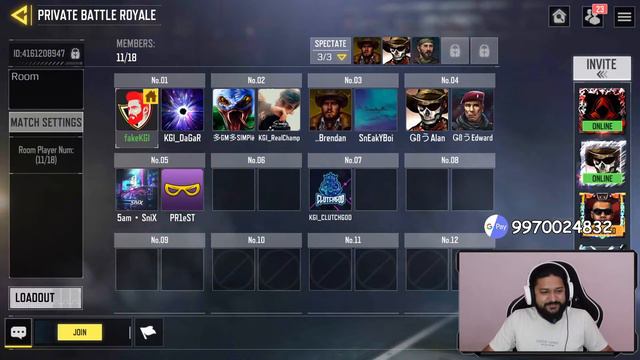 COD MOBILE GAMEPLAY LIVE INDIA // CALL OF DUTY MOBILE LIVE STREAM // CODM BATTLE ROYALE CUSTOM ROOM смотреть онлайн